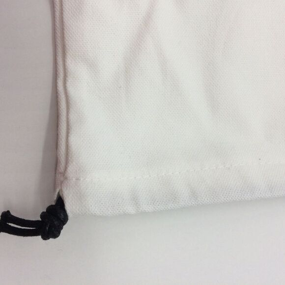 Vince. Large White Cotton Dust Bag with Black Print and Drawstring - Picture 3 of 5